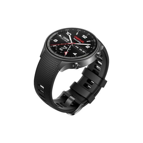 OnePlus Watch 2R with Wear OS 4 by Google,Snapdragon W5 Chipset,Upto 100hrs Battery Life,1.43’’ AMOLED Display,100+ Sports Mode,Dual Frequency GPS,5 ATM,IP68 & BT Calling [Gunmetal Gray]