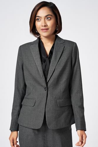 Annabelle by Pantaloons Women's Classic Blazer (110154664006_Medium Gray
