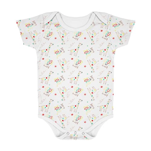 Moms Home Organic Cotton Baby Half Sleeves Bodysuit-Onesie |6-12 Months| - Pack of 5