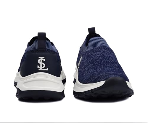 LOUIS STITCH Men’s Navy Blue Lightweight Athleisure Sport Shoes | Dual-Color EVA Sole | Casual Sneaker & Athleisure Wear | LS-AT-FS01-NB | UK-8