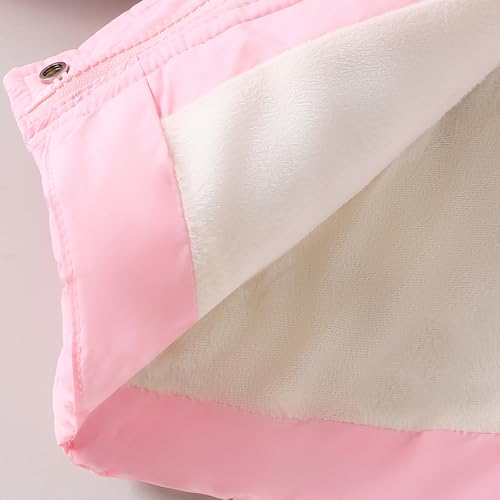 Hopscotch Girls Pink Full Sleeves 3D Bunny Applique Long Coat For Age (2-3 Years)