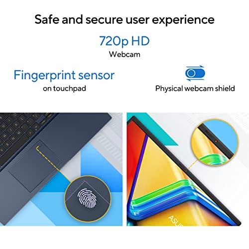 ASUS Vivobook 15 (2023), Intel Core i3-1315U 13th Gen, 15.6" (39.62 cms) FHD, Thin & Light Laptop (8GB/512GB SSD/Integrated Graphics/Windows 11/Office 2021/Fingerprint/Blue/1.7 kg), X1504VA-NJ323WS_WO