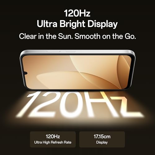 Oppo A6c 4G (Feather White, 4GB RAM, 64GB Storage) | 7000mAh Long-Lasting Battery | 120Hz Ultra Bright Display | IP64 Protection | 13MP Camera-with No Cost EMI/Additional Exchange Offers