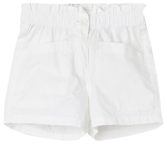 Max Girls Solid Shorts(White_3-4 Y)