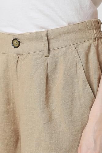 Van Heusen Women's Bermuda Shorts (VWSRURGPF16950_Beige