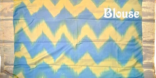 VFCollections - Pochampally Ikkat Pattu Cotton Saree with Blouse Piece For Women (VFC174-3) (VFC174)