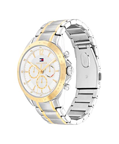 Tommy Hilfiger Silver White Dial Round Shaped Sport Women Analog Watch_TH1782555W