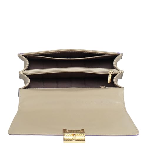 Da Milano Leather Satchel Bag for Women - White