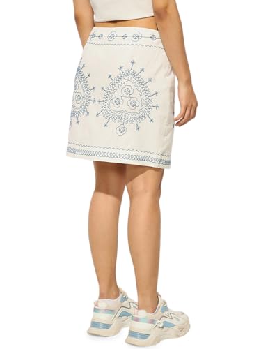 ONLY Flared High-Rise White Skirt