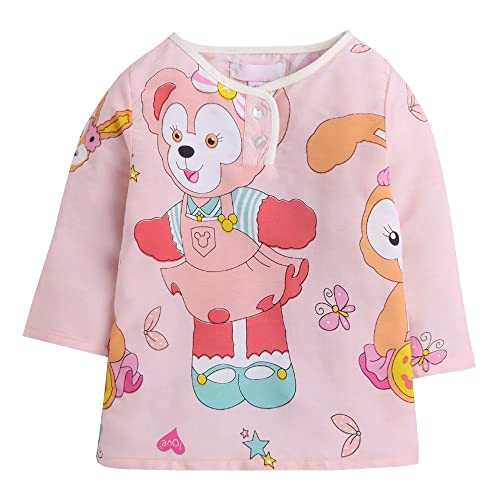 Hopscotch Girls Cartoon Print Top Pajama Set In Peach Color for Ages 12-24 Months