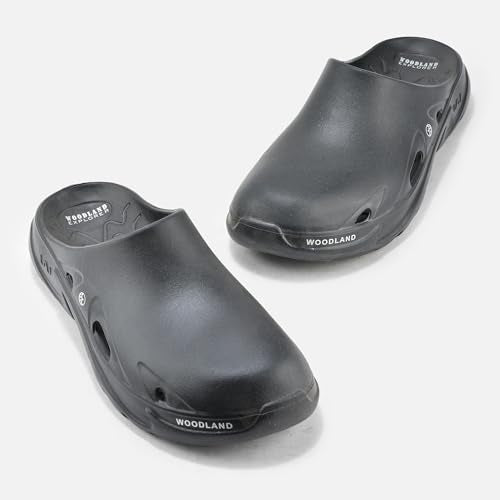 Woodland MEN BLACK SLIPPERS