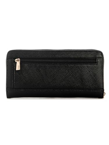 Guess Black Textured Laurel Large Zip Around Wallet