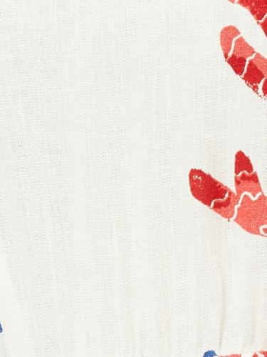 Max Women's Polyester Classic Midi Dress (OR51001A_Off White