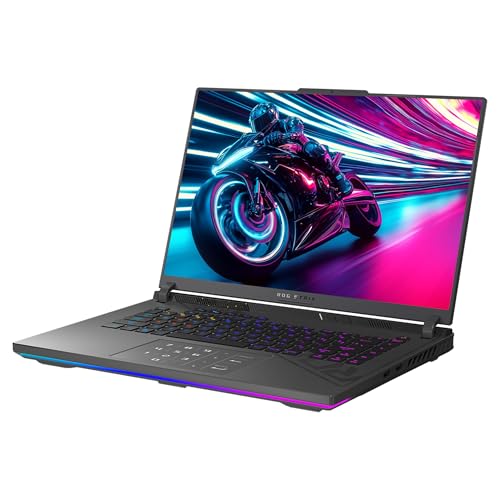 ASUS ROG Strix G16 Gaming Laptop, AMD Ryzen 9-9955HX, 64 GB DDR5 RAM, 4 TB PCIe SSD, 16" 2.5K (2560x1600) Display, Nvidia G-Force RTX 5070Ti, Backlit Chiclet Keyboard RGB, W11 Pro, Eclipse Gray