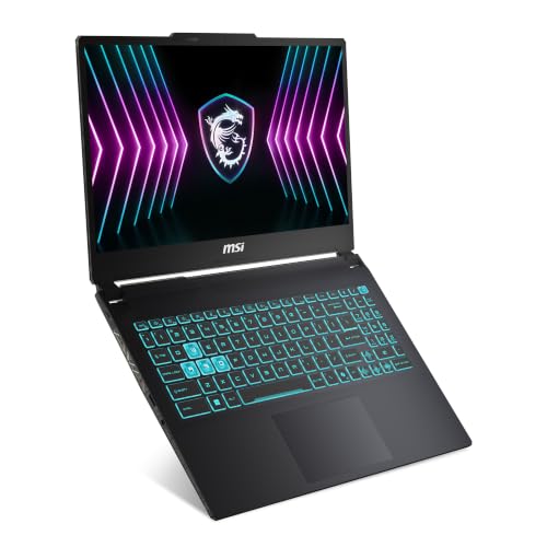 MSI Cyborg 15, Intel 2nd Series. Core 7 240H, 40CM FHD 144Hz Gaming Laptop (16GB/512GB NVMe SSD/Windows 11 Home/NVIDIA GeForce RTX 3050, GDDR6 6GB/Translucent Black/1.98Kg) A2RUDX-110IN