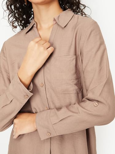 Max Women's Regular Fit Shirt (WVN3505_Tan