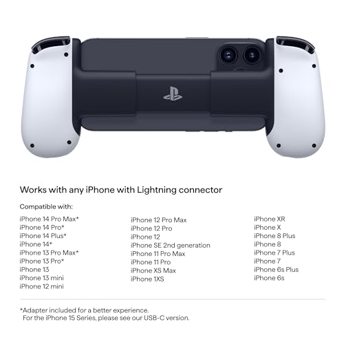 Backbone One Mobile Gaming Controller for iPhone (Lightning) - Playstation Edition - Turn Your iPhone into a Gaming Console - Play Xbox, Playstation, Call of Duty, Roblox, Genshin Impact & More
