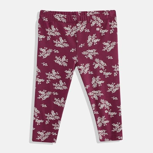 Mothercare Girls Arctic Berry Printed Short Sleeve 2-Piece Top and Legging Set - Multi