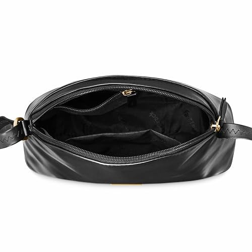 Fastrack Sling Bag For Women | Faux Leather Sling With Adjustable Belt and Quick Access Pocket | Zip Closure and Spacious Interior | Trendy Women's Handbags