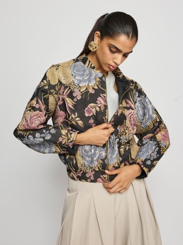 Label RITU KUMAR Black Neoni Jacket