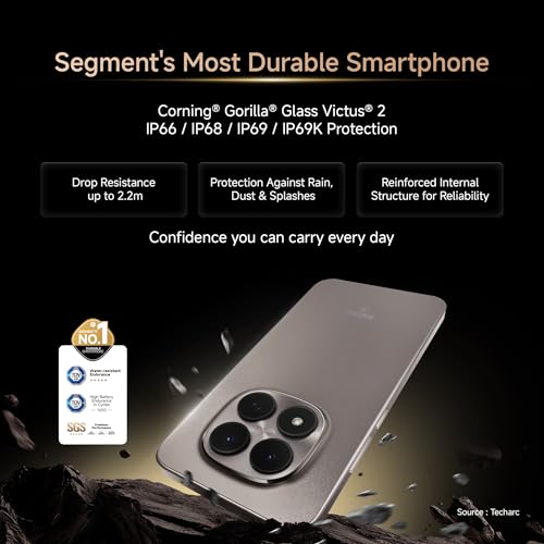 REDMI Note 15 Pro 5G (Mirage Blue, 8GB+256GB) | 200MasterPixel OIS Camera | Dimensity 7400-Ultra | 17.3cm CrystalRes AMOLED Screen | IP66/68/69/69K | Mega 6580mAh Si/C Battery | 45W Fast Charging