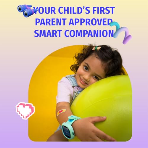 Noise Junior Champ 3 Smart Watch for Kids | 3-in-1 Look with 2 Switchable Bumpers, in-Built Learning Hub, Habit Builder, Exam & School Mode, SOS, 100+ Cloud Faces, Parental Control(Arctic Storm)