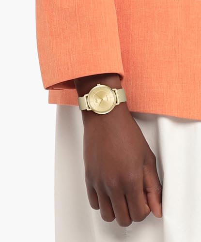 Lacoste Crocorigin Qtz Basic Slim Gold Round Dial Women's Watch- 2001474