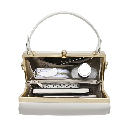 Lavie Luxe Women's Marie Frame Satchel Bag | Satchel Handbag for Work | Ladies Purse | Stylish Shoulder Bag | Gift for Women
