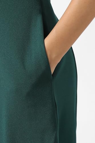 Van Heusen Women's Polyester Blend Modern Knee-Length Dress (VWCDERGFG36230_Green