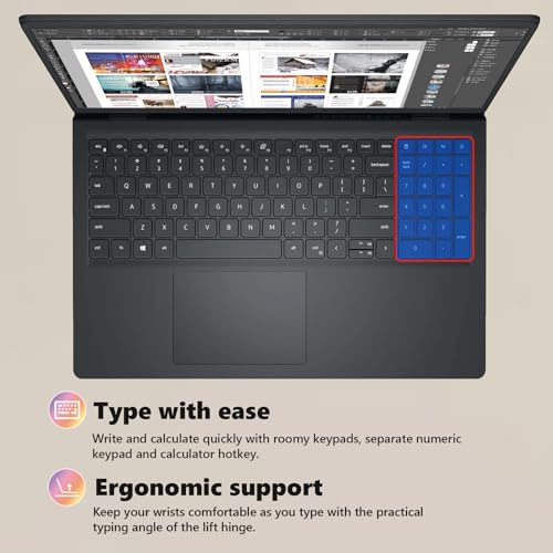 Dell 15.6'' FHD Touchscreen Laptop Computer - 13th Gen Intel 10-Core i7-1355U Processor, Numeric Keypad, HDMI, Wi-Fi 6,Win11 Pro, w/Redragon Accessoires(32GB RAM, 1TB SSD)
