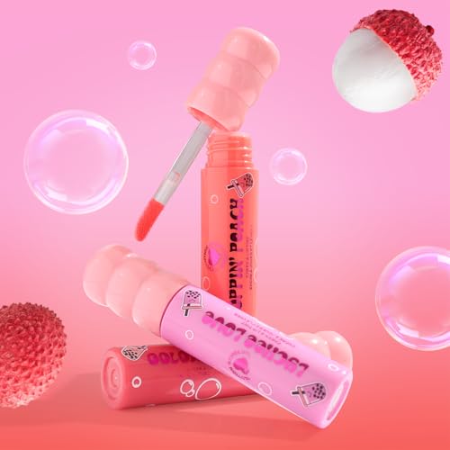 Revolution Bubble Tea Milky Blush + Lip Tint - Oolong Nude | Lip and Cheek Tint For Women With Green Tea Extract | Long Lasting Glossy Lips | Hydrating & Non Sticky Lip Tint