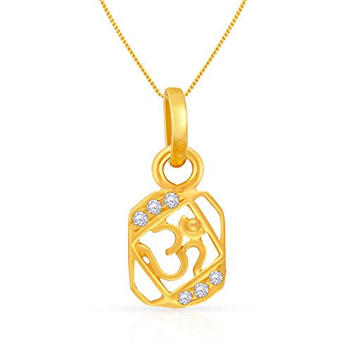 Malabar Gold & Diamonds Yellow Gold Pendant for Women 22k | 22 kt (916) BIS Hallmark Gold Pendant for Women & Girls | 22 Karat Gold Jewellery for Birthday, Wedding, Anniversary & Diwali Gift