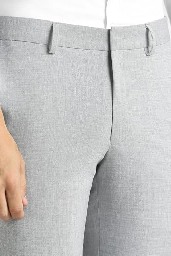 Men Grey Textured Trousers
