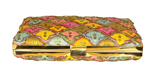 DUCHESS Women Party Box Clutch (Multi)