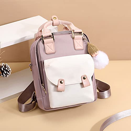 GEFIRE Womens Backpack Women Mini Backpack Oxford Crossbody Bag Waterproof Small Shoulder Bags Ladies Purse (Color : Hortel�)