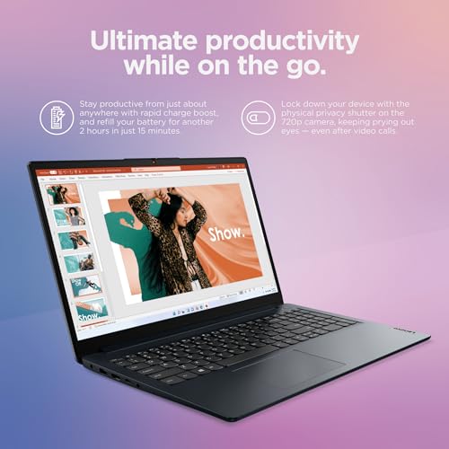 Lenovo IdeaPad Laptop Computer 2025, 15.6" FHD Touchscreen, 10-Core Intel i5, Intel Iris Xe Graphics, 40GB RAM, 1.5TB Storage (1TB SSD + 500GB Ext), MarxsolAccessory, Win 11 Pro, Lifetime Office 2024