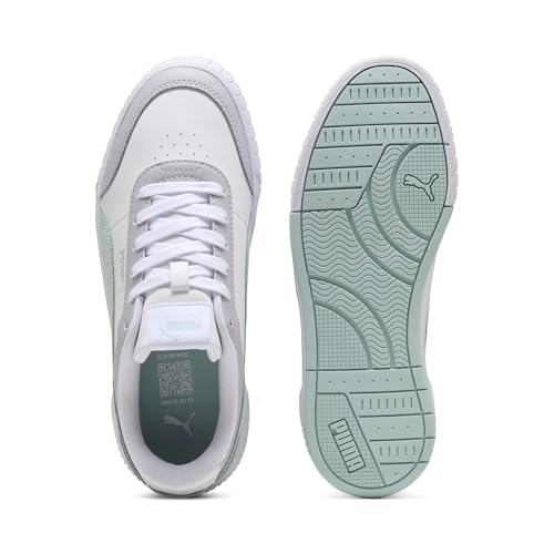 Puma | Carina Mia Women’s Classic Sneakers | White-Fresh Water-Vibrant Silver | 4UK