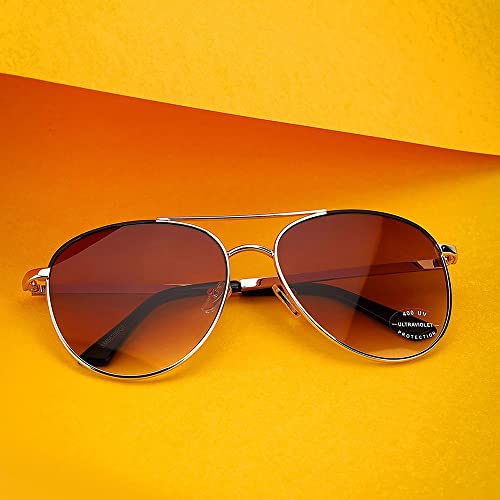 Carlton London Women Aviator Sunglasses With UV Protected Lens