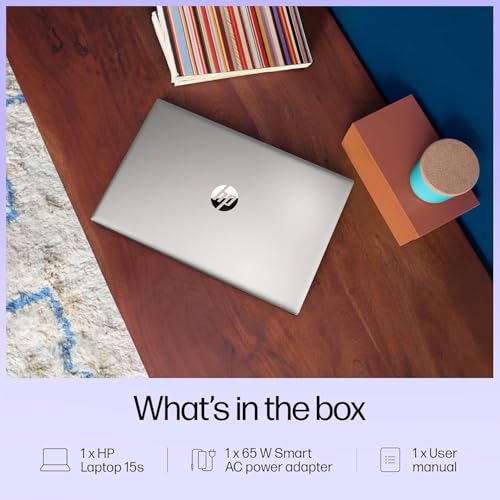 HP 15s, 12th Gen Intel Core i3-1215 Laptop (8GB RAM, 512GB SSD), Anti-Glare, 15.6"/39.6cm, FHD, Win 11, MS Office 2021, Silver, 1.69Kg, Intel UHD Graphics, HD Camera, Dual Speakers, fy5003TU