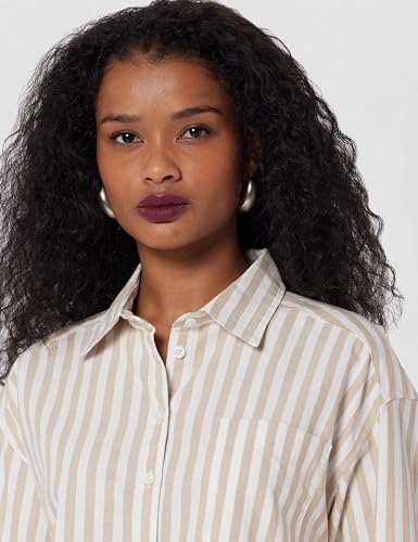 Pure Cotton Striped Oversized Shirt