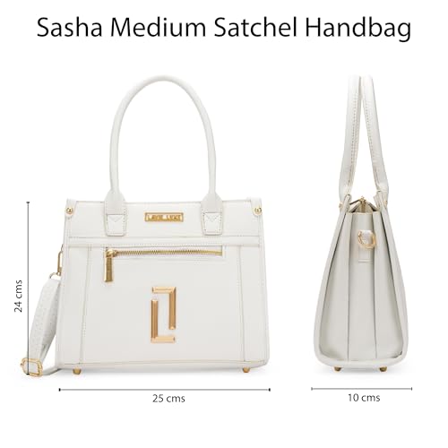 Lavie Luxe Women's Sasha Medium Satchel Bag for Women | Satchel Handbag for Work | Ladies purse | Stylish Shoulder Bag | Gift for Women