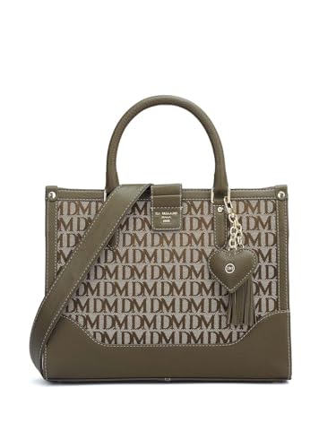 Da Milano Genuine Leather Brown Book Tote (Small) (01446S)