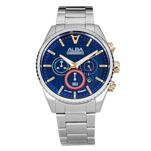 Alba Signa Blue Patterned dial-AT3H97X1