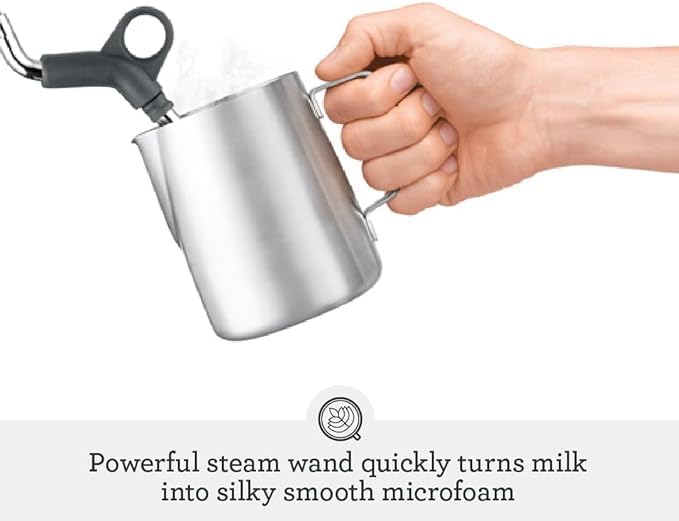 Rossmann Espresso Coffee Maker, 20 Bar Pressure Italian Ulka Pump, 1350 Watts Quick Heating Thermo Block, Easy to Use Touch Screen with 4 in 1 Funtions,1.5 Lit Water Tank, SS Frothing Wand.