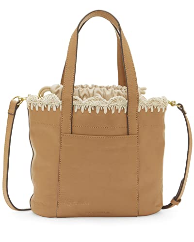 Lucky Brand Toni Leather Satchel, Tan Multi, One Size