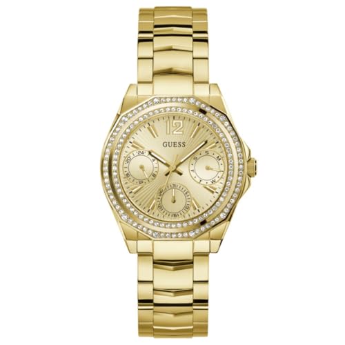 GUESS Ritzy Champagne Round Dial Analog Women's Watch - GW0685L2