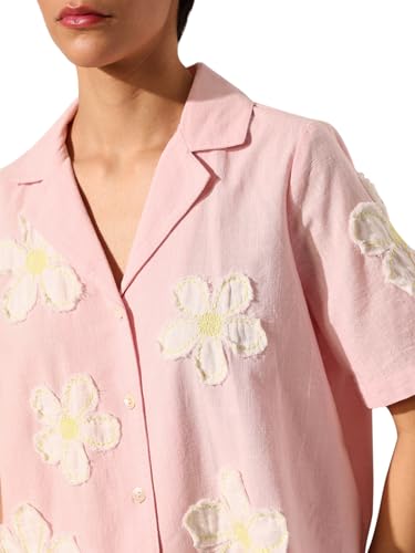ONLY Women's Regular Fit Pink Shirt