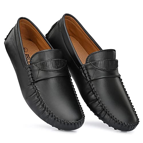 Prolific Men's Formal Drving Loafer Shoes (Size UK 6-13) Black