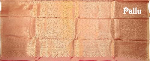 SREE KUMARAN Women's Kanchipuram Silk Pure Pattu Sarees With Blouse (VSK322-2)
