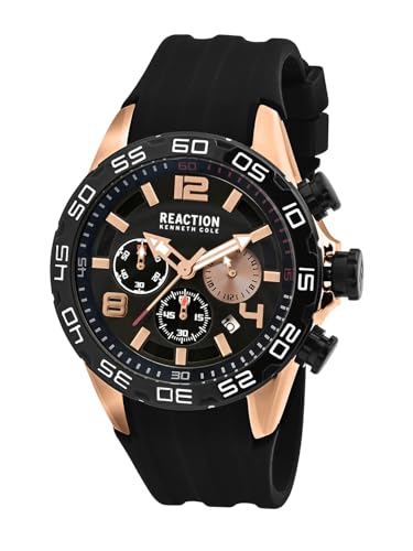 Kenneth Cole Reaction Chronograph Black Dial Watch for Men - KRWGO0070904